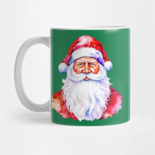 Vintage Christmas Santa Claus Watercolor Style Mug